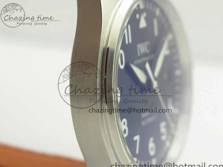 MIROTIME 0309 SoftTouch Mark XVIII Le Petit Prince IW327001 SS MKS 1:1 Best Edition Black Dial On Leather Strap MIYOTA9015 V 7216